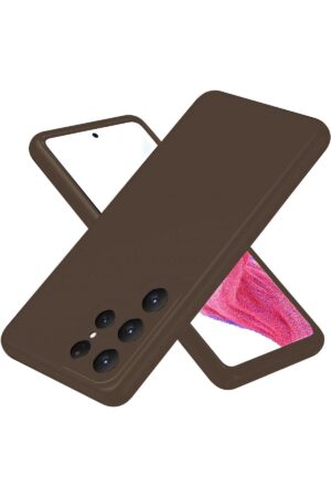 Samsung Galaxy S25 Ultra Kılıf First Silikon - Kahverengi-(5796)