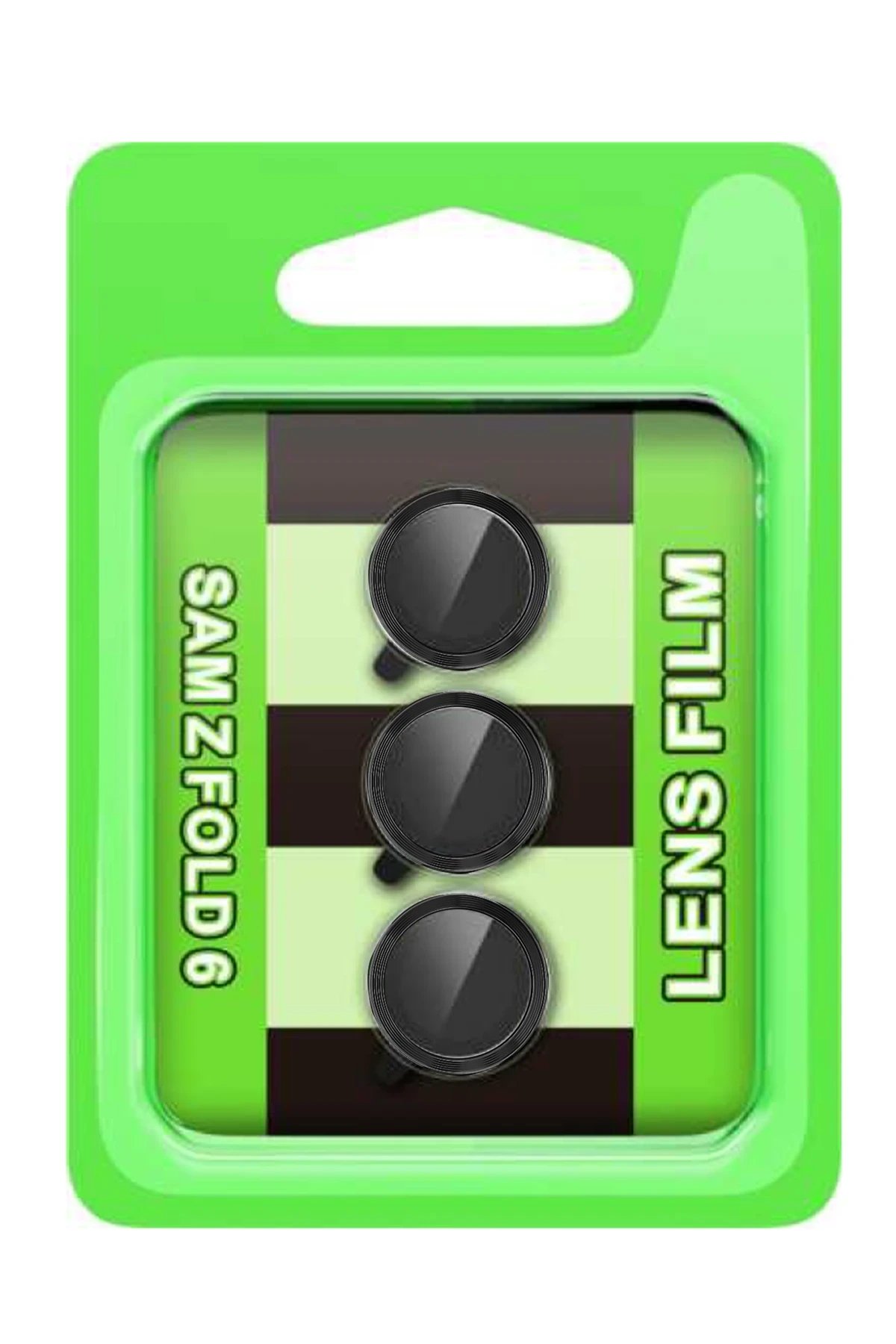 Samsung Galaxy Z Fold 6 Raze Metal Kamera Lens - Siyah-(5796)