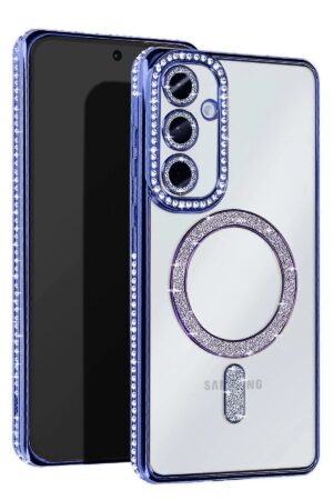 Samsung Galaxy S25 Edge Joke Simli Magneticsafe Kılıf - Mavi-(5796)