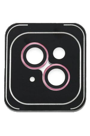 iPhone 14 PVD Metal Kamera Lens - Pembe-(5796)