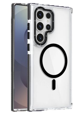 Samsung Galaxy S25 Ultra Bella Magsafe Kapak - Siyah-(5796)