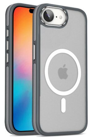 iPhone 16E Winner Magsafe Kapak - Gri-(5796)