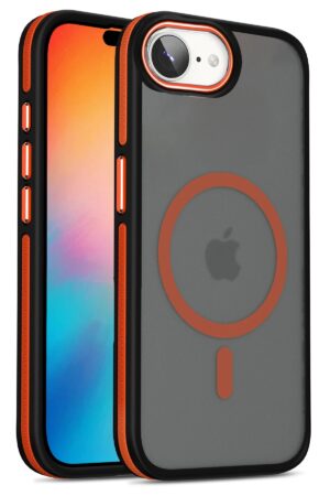 iPhone 16E Winner Magsafe Kapak - Turuncu-(5796)