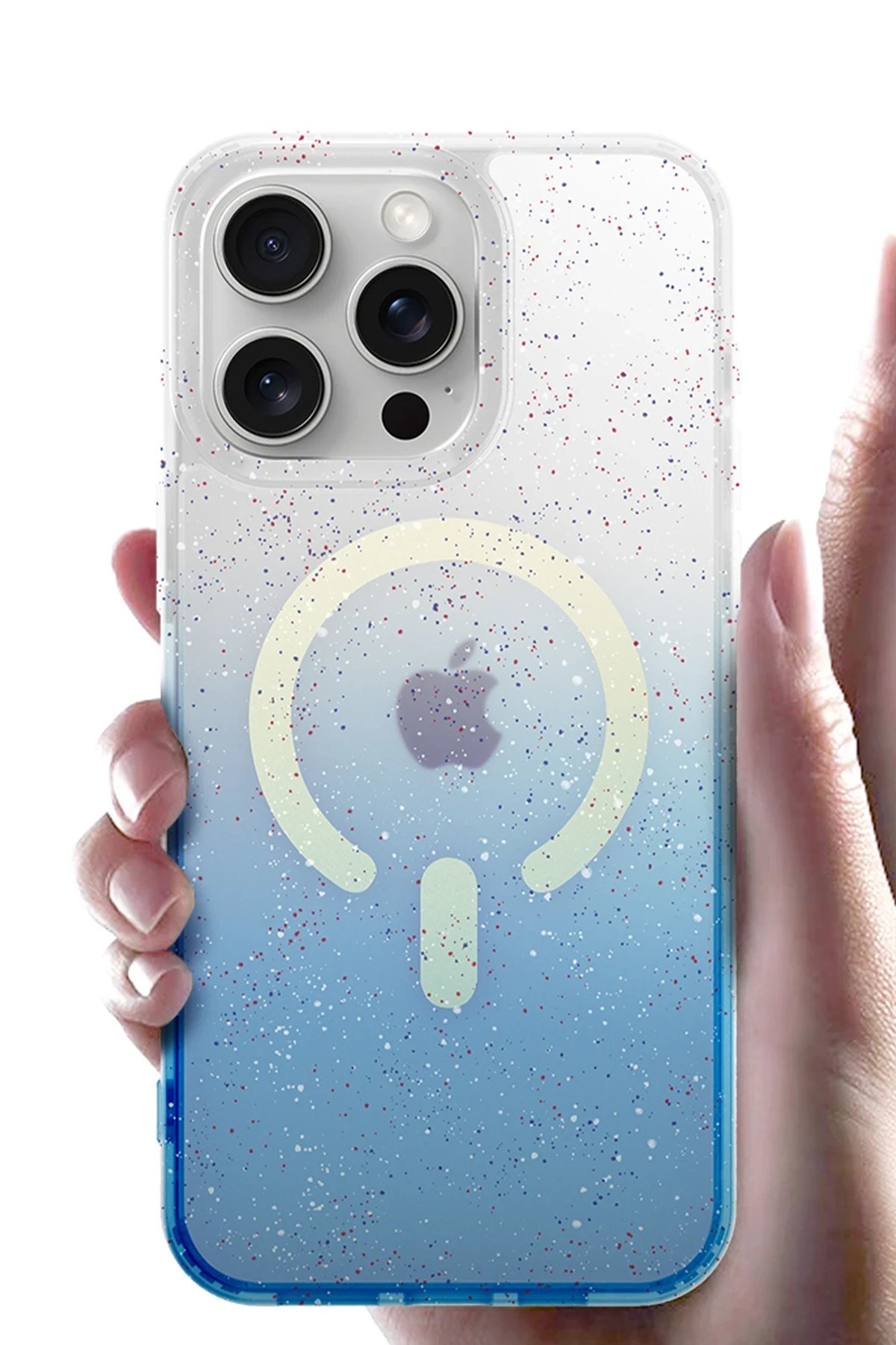 Apple iPhone 15 Plus Pummel Shiny Magsafe Kapak - Siyah-(5796) - Görsel 4