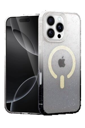 Apple iPhone 16 Pro Max Pummel Shiny Magsafe Kapak - Siyah-(5796)