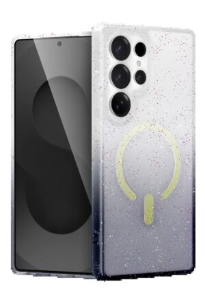 Samsung Galaxy S25 Ultra Pummel Shiny Magsafe Kapak - Siyah-(5796)