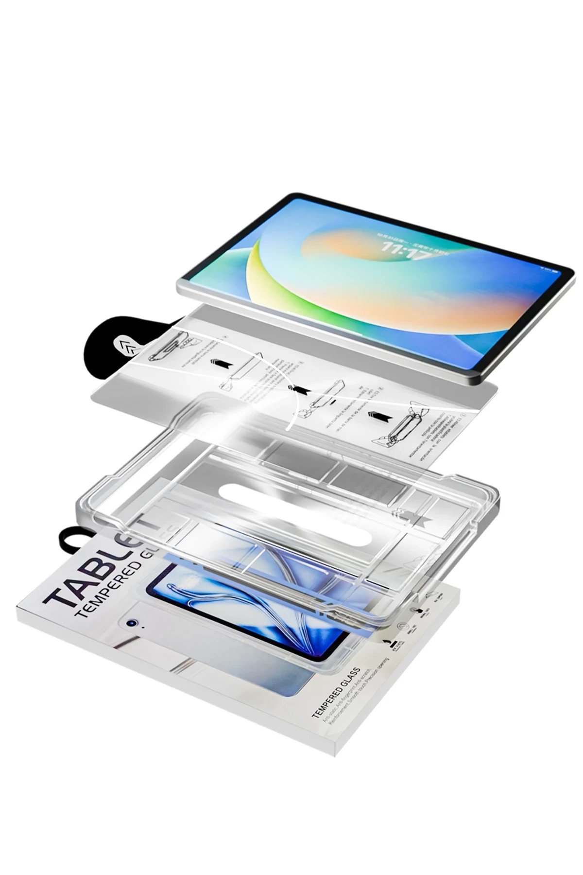 Apple iPad 2022 10.9 (10.nesil) Magic Tablet Cam Ekran Koruyucu - Şeffaf-(5796) - Görsel 4