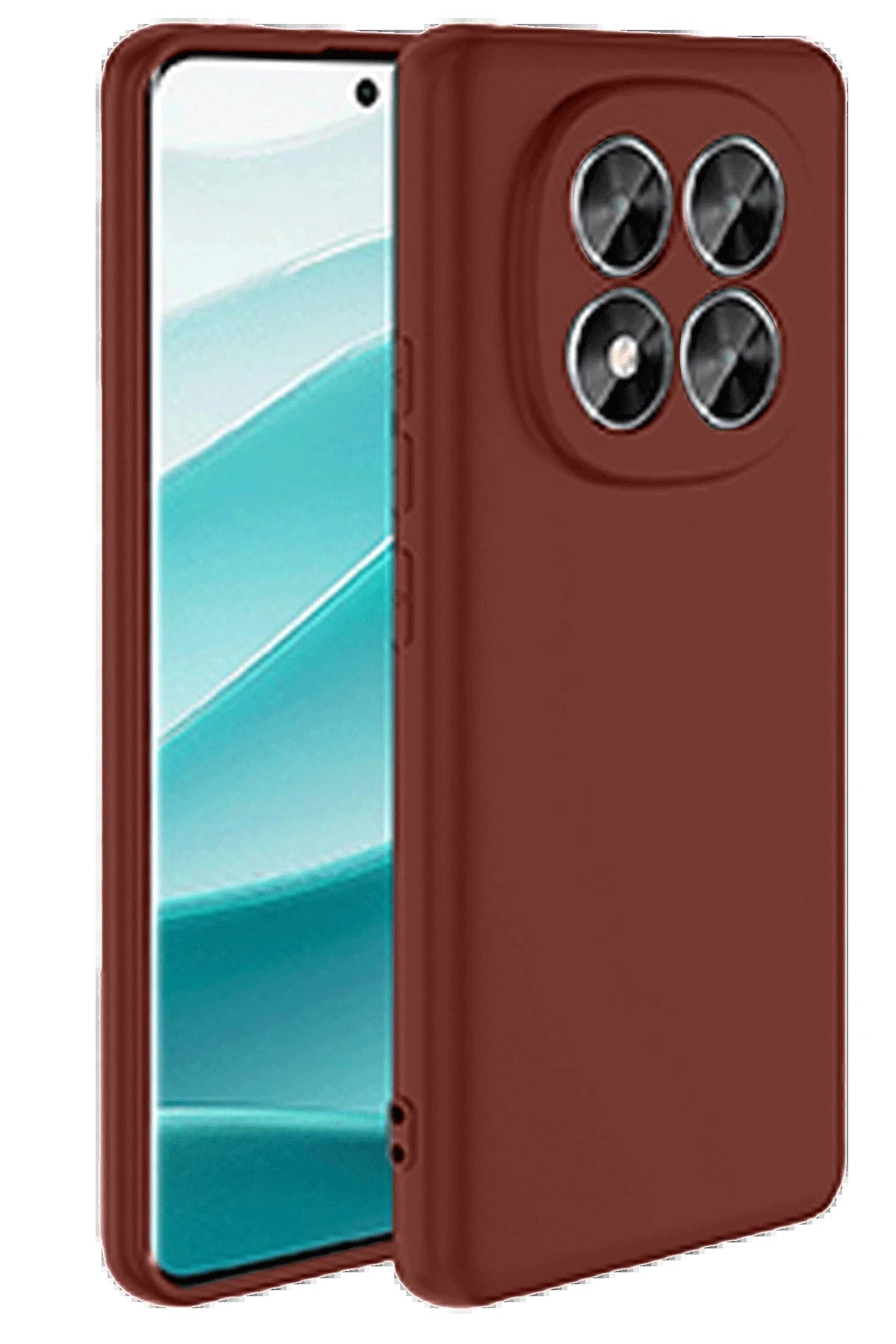 Xiaomi Redmi Note 14 Pro 5G Kılıf First Silikon - Bordo-(5796)