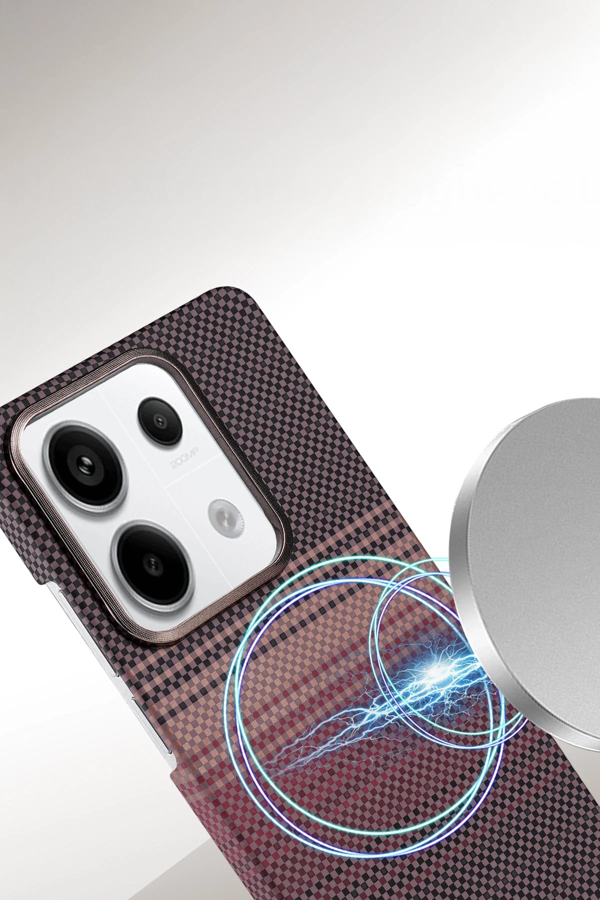 Xiaomi Redmi Note 13 Pro 4G Vega Magsafe Kapak - Çöl Titanyum-(5796) - Görsel 2