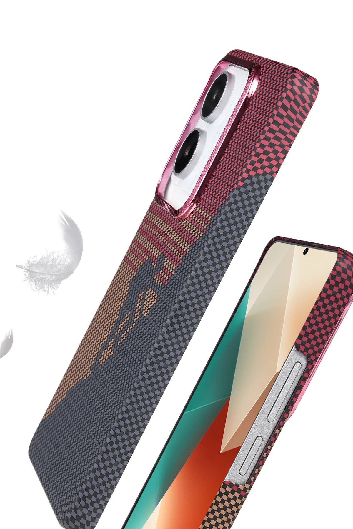 Xiaomi Redmi Note 13 Pro 4G Vega Magsafe Kapak - Çöl Titanyum-(5796) - Görsel 3