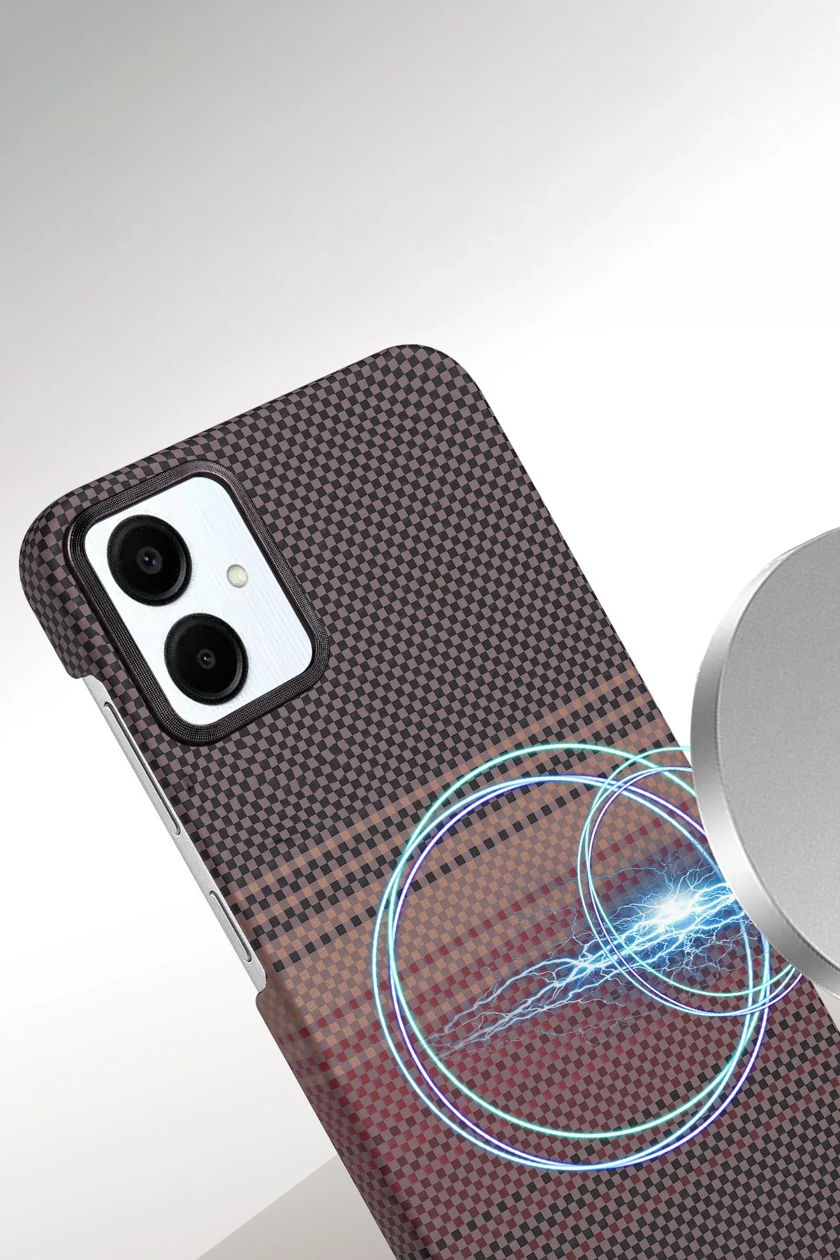 Samsung Galaxy A06 Vega Magsafe Kapak - Gri-(5796) - Görsel 2