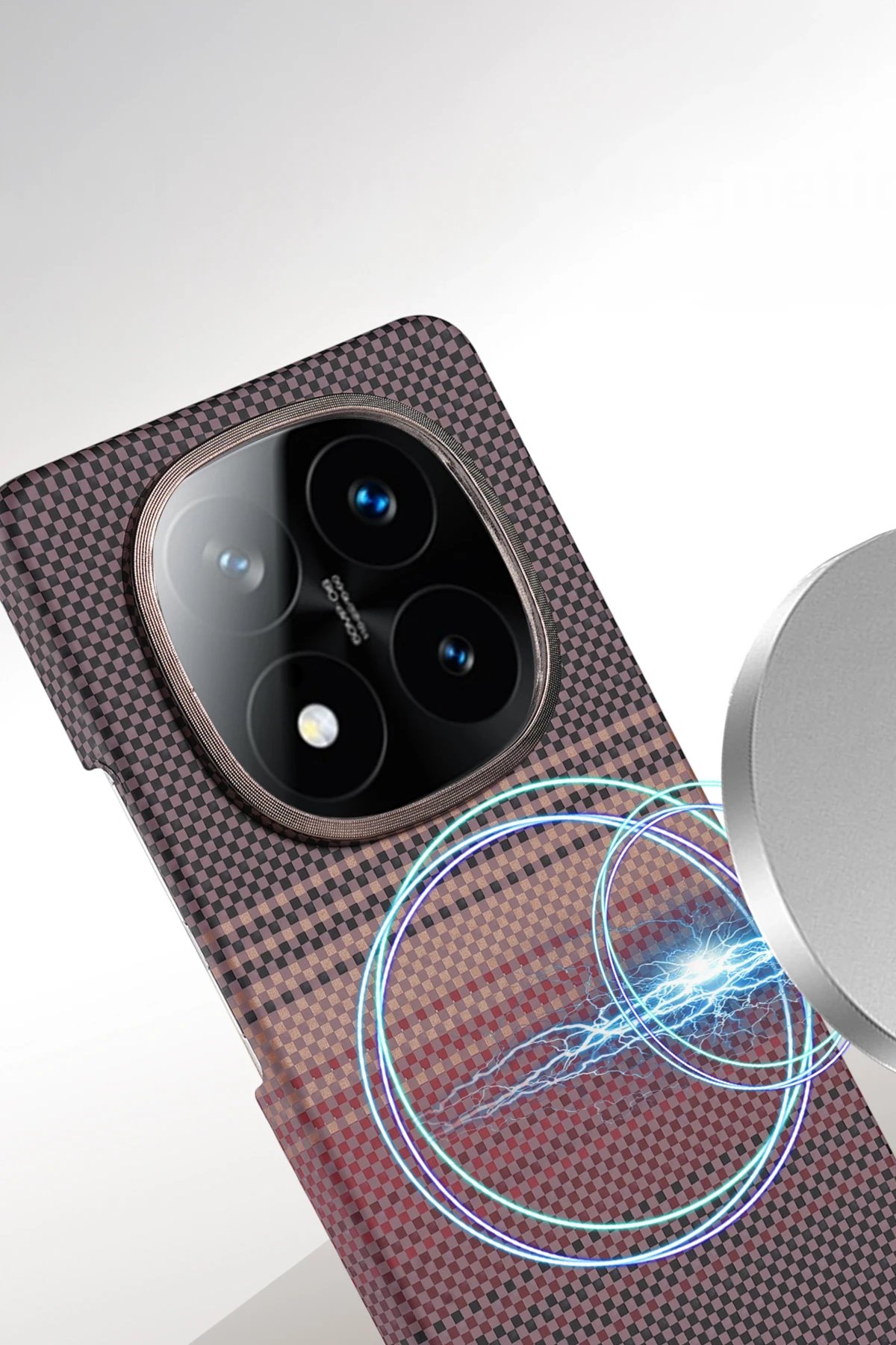 Xiaomi Redmi Note 14 Pro 5G Vega Magsafe Kapak - Çöl Titanyum-(5796) - Görsel 2