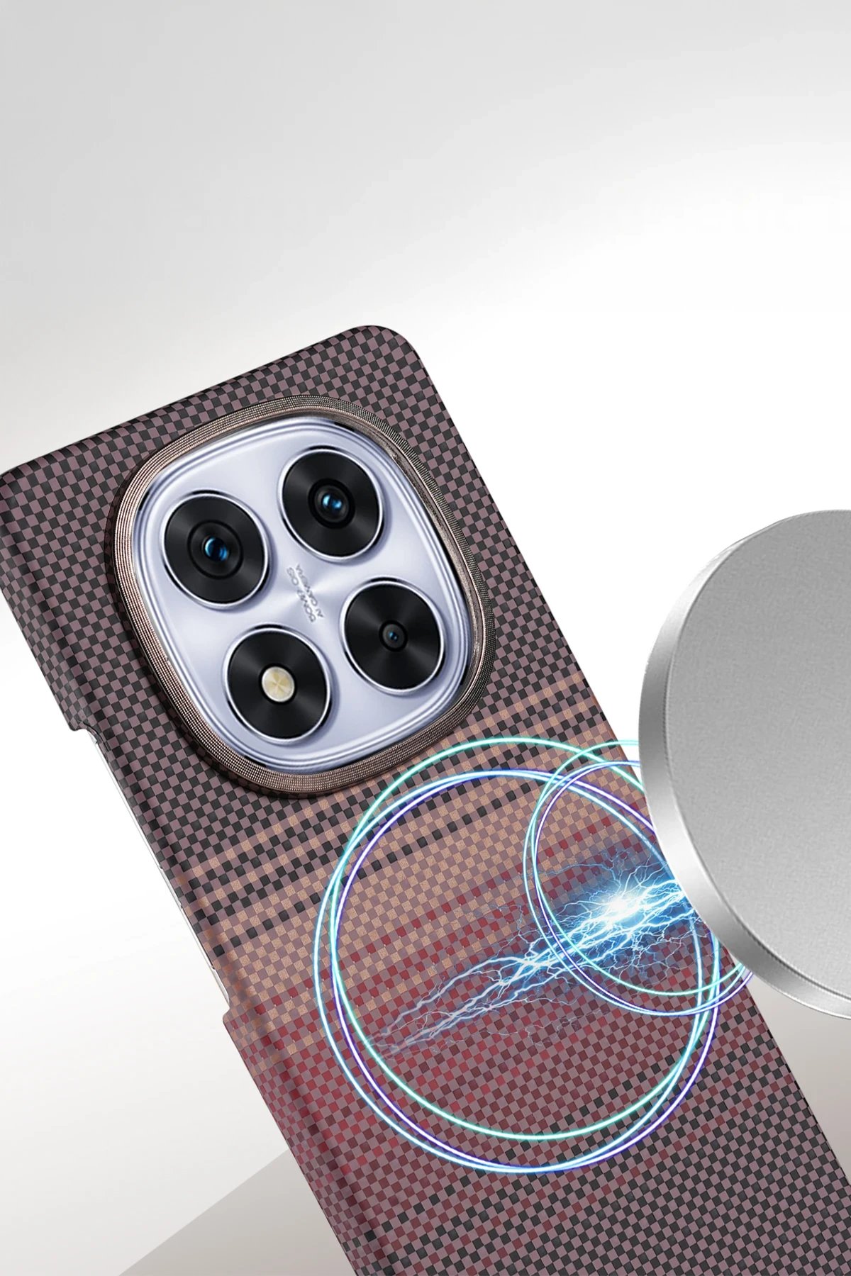 Xiaomi Redmi Note 14 Pro Plus Vega Magsafe Kapak - Gri-(5796) - Görsel 2