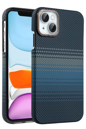 Apple iPhone 14 Vega Magsafe Kapak - Mavi-(5796)