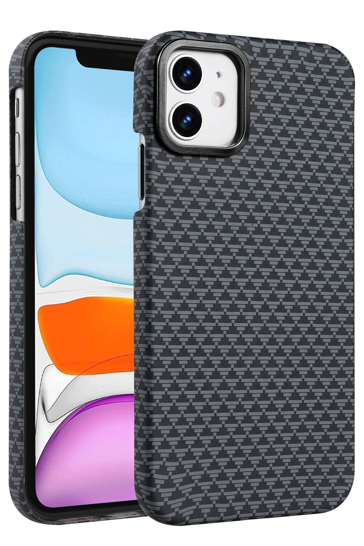 Apple iPhone 11 Vega Magsafe Kapak - Gri-(5796)