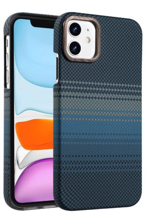 Apple iPhone 11 Vega Magsafe Kapak - Mavi-(5796)