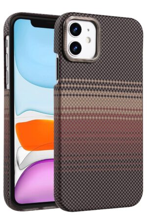 Apple iPhone 11 Vega Magsafe Kapak - Çöl Titanyum-(5796)