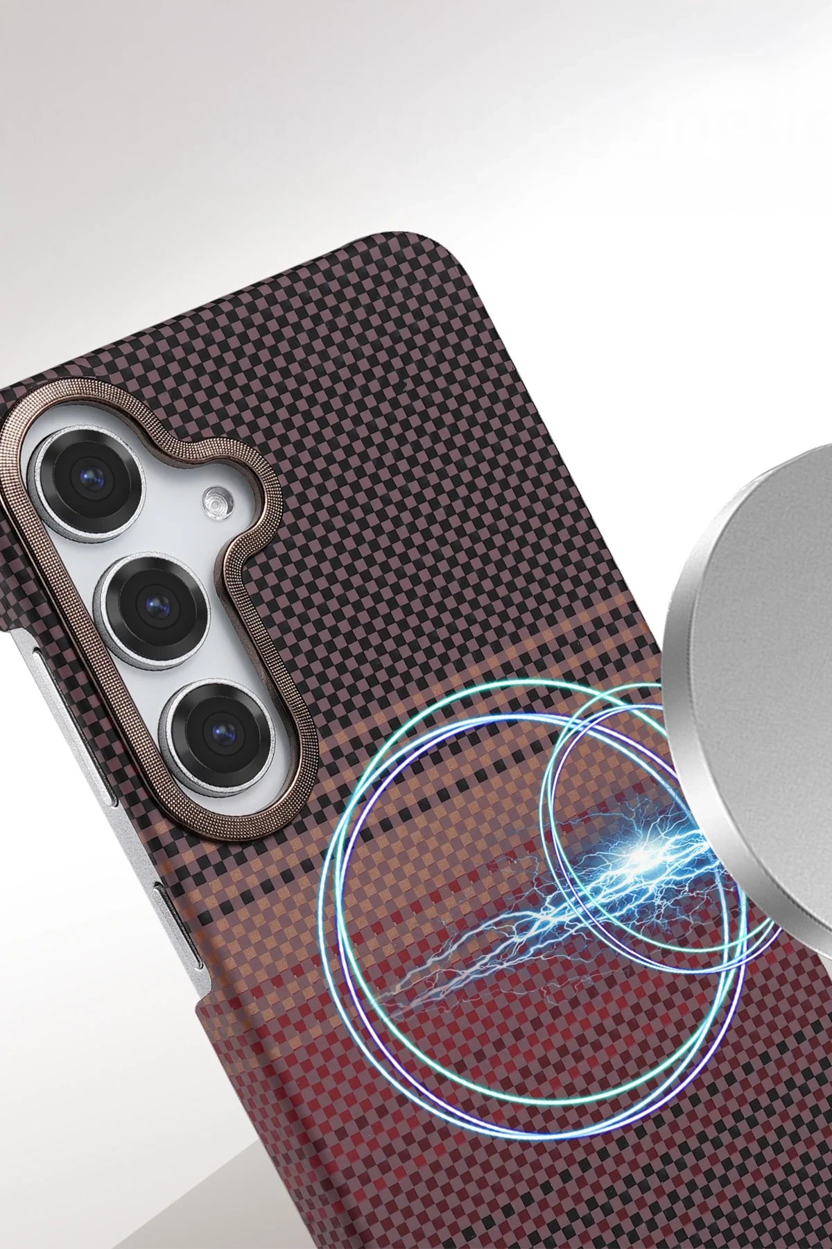 Samsung Galaxy A25 5G Vega Magsafe Kapak - Siyah-(5796) - Görsel 2