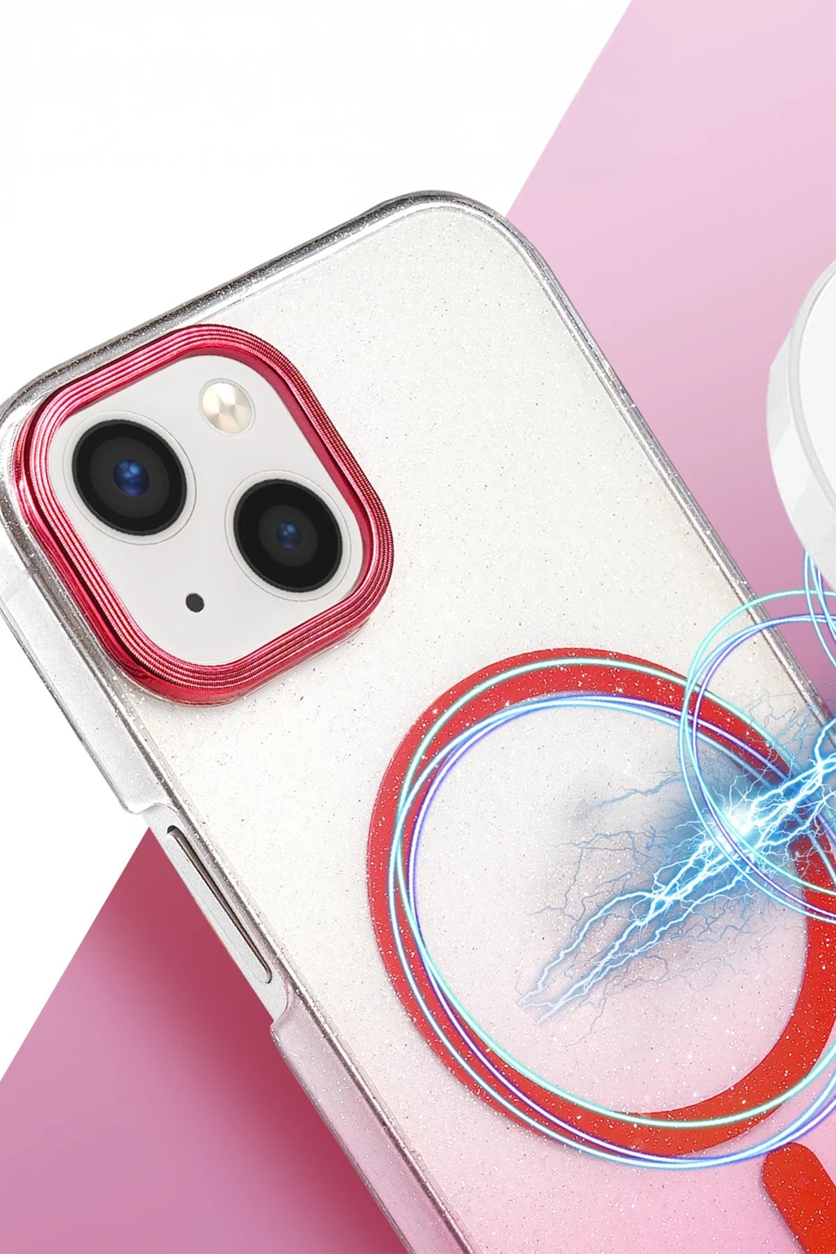 Apple iPhone 14 Glossy Magsafe Kapak - Siyah-(5796) - Görsel 2