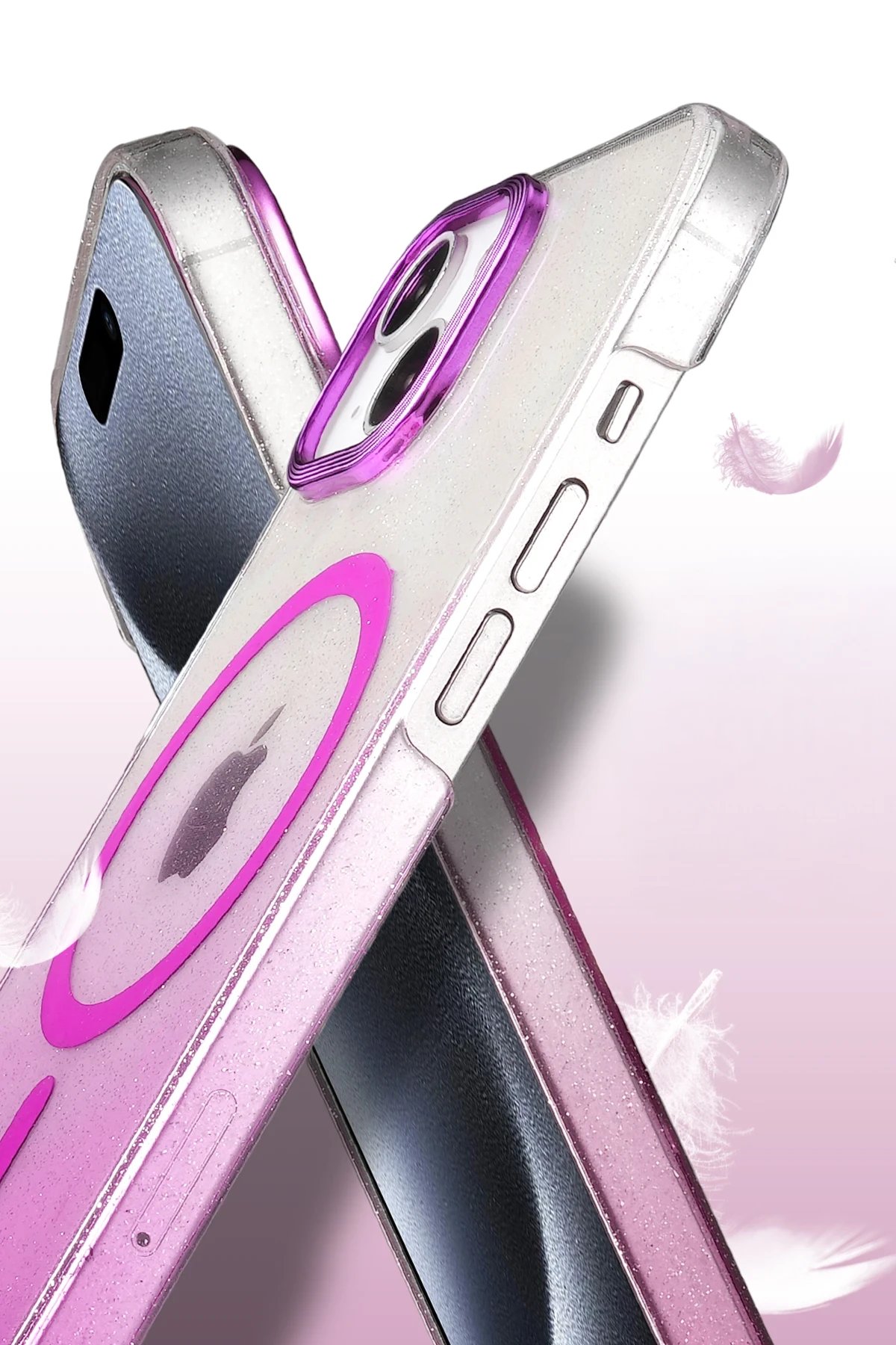 Apple iPhone 14 Glossy Magsafe Kapak - Siyah-(5796) - Görsel 3