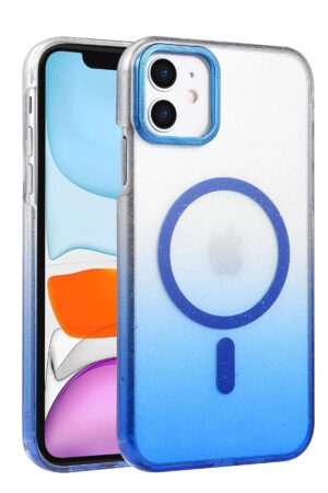 Apple iPhone 11 Glossy Magsafe Kapak - Mavi-(5796)
