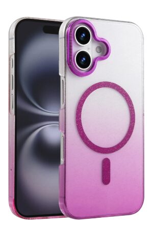 Apple iPhone 16 Glossy Magsafe Kapak - Mor-(5796)