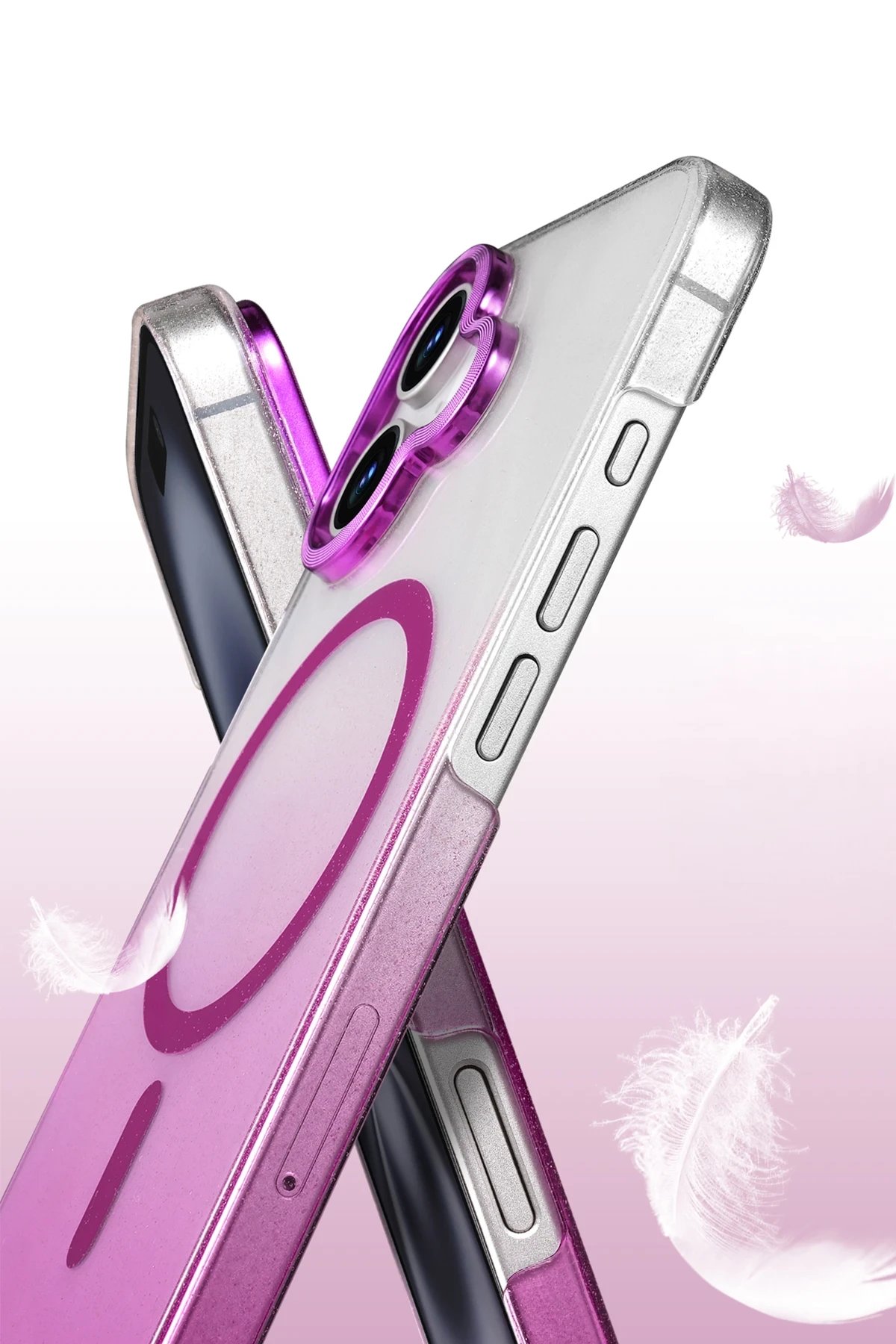 Apple iPhone 16 Glossy Magsafe Kapak - Siyah-(5796) - Görsel 3