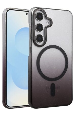 Samsung Galaxy S23 FE Glossy Magsafe Kapak - Siyah-(5796)