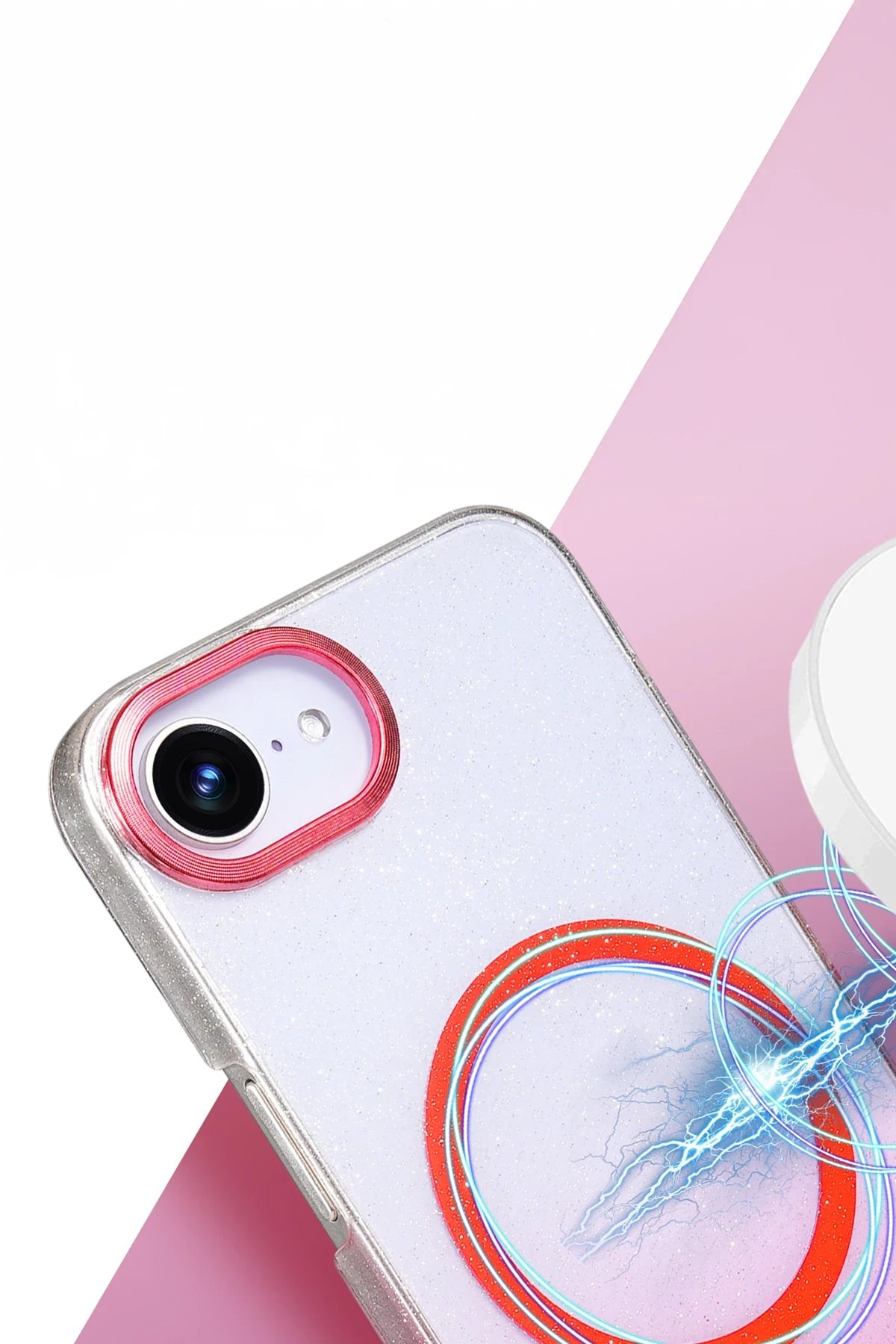 Apple iPhone 16E Glossy Magsafe Kapak - Mor-(5796) - Görsel 2