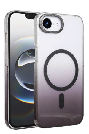 Apple iPhone 16E Glossy Magsafe Kapak - Siyah-(5796)