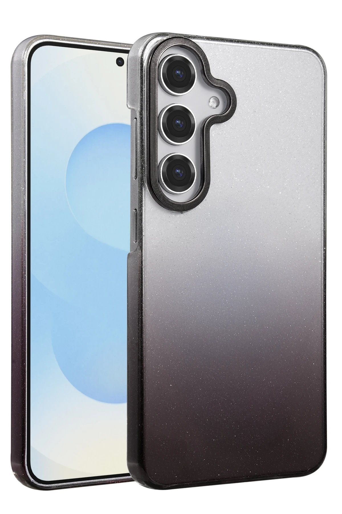 Samsung Galaxy A55 5G Glossy Kapak - Siyah-(5796)