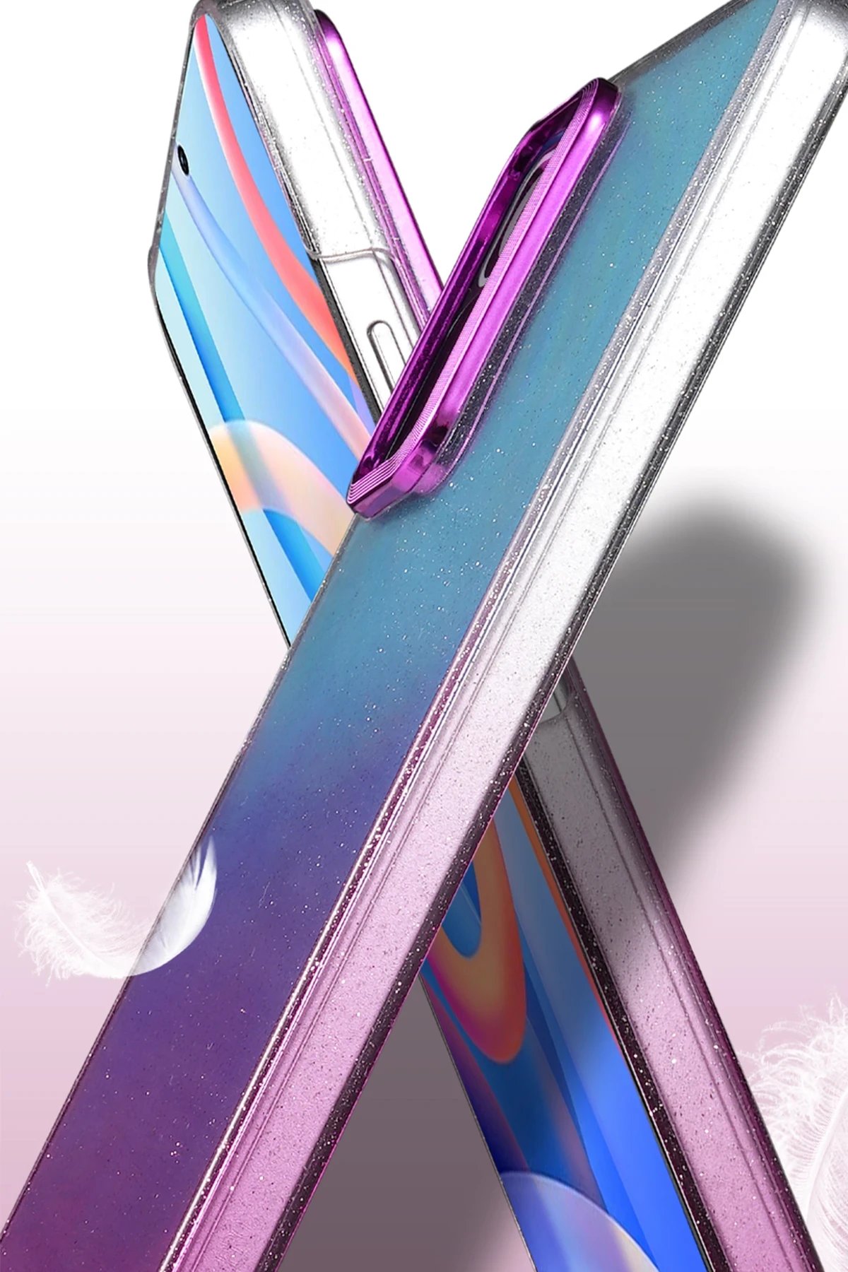 Xiaomi Redmi Note 11 Pro Glossy Kapak - Çöl Titanyum-(5796) - Görsel 3