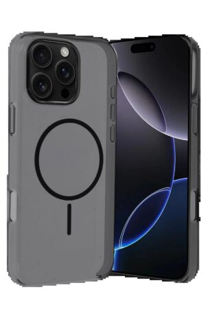 Apple iPhone 16 Pro Max PC Blank Magsafe Kapak - Siyah-(5796)