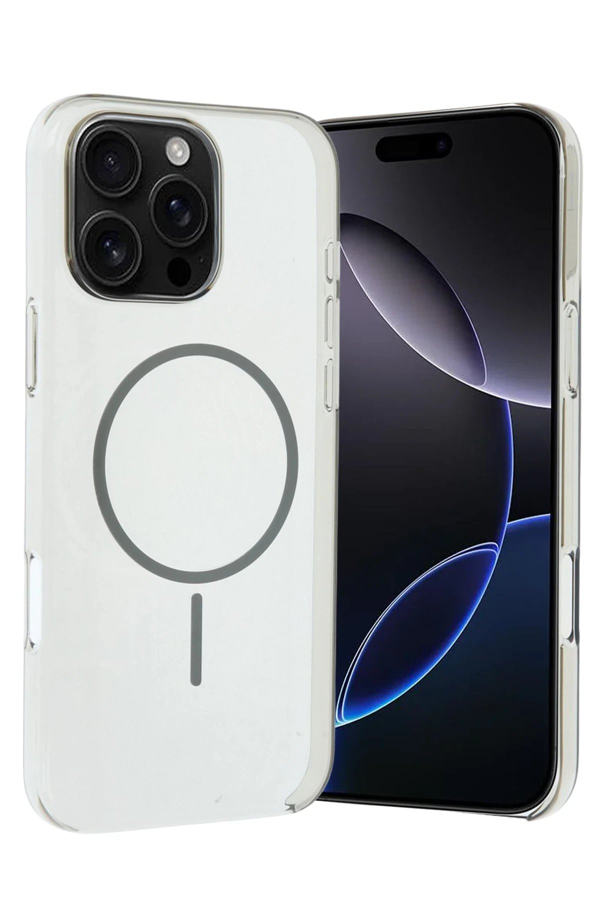 Apple iPhone 16 Pro Max PC Blank Magsafe Kapak - Natural Grey-(5796) - Görsel 3