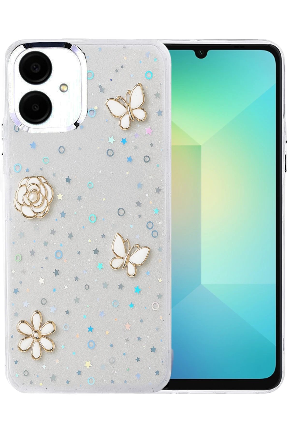 Samsung Galaxy A06 Fiyonk Desenli Kapak - Desen 2-(5796)