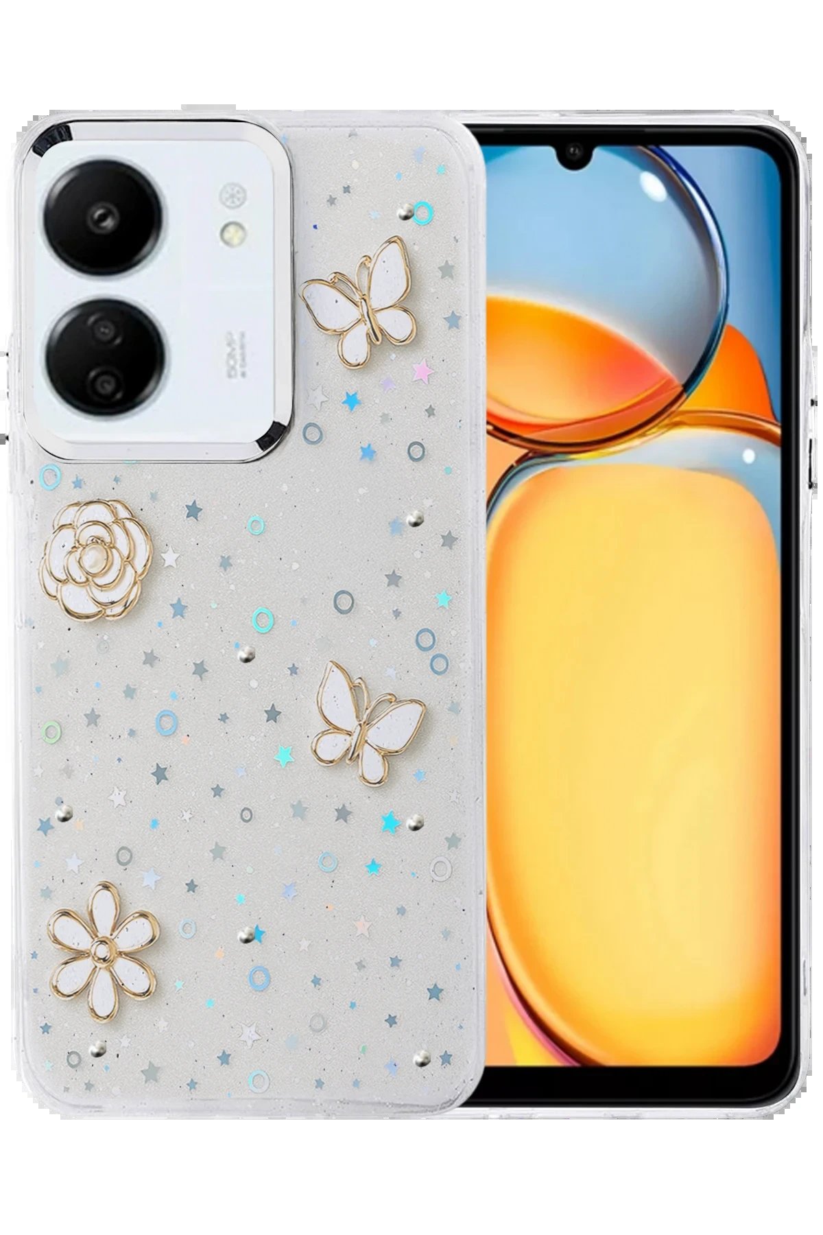 Xiaomi Redmi 13C Fiyonk Desenli Kapak - Desen 2-(5796)