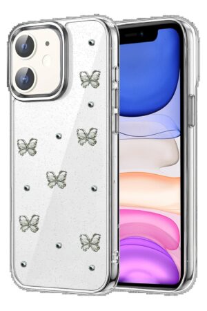 Apple iPhone 11 Fiyonk Desenli Kapak - Desen 1-(5796)