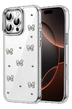 Apple iPhone 16 Pro Fiyonk Desenli Kapak - Desen 1-(5796)