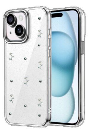 Apple iPhone 15 Plus Fiyonk Desenli Kapak - Desen 7-(5796)