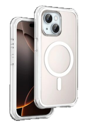 Apple iPhone 15 Hulk Magsafe Kapak - Beyaz-(5796)