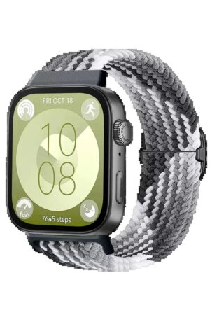 Huawei Fit 4 Star Kordon - Gri-Siyah-(5796)