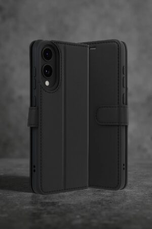 Samsung Galaxy S25 Edge Trend S Plus Kapaklı Kılıf - Siyah-(5796)