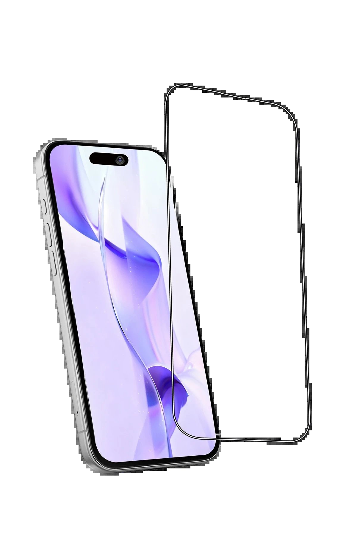 Apple iPhone 15 Pro Max Bilvis 5in1 3D Magic Cam Ekran Koruyucu - Siyah-(5796) - Görsel 3