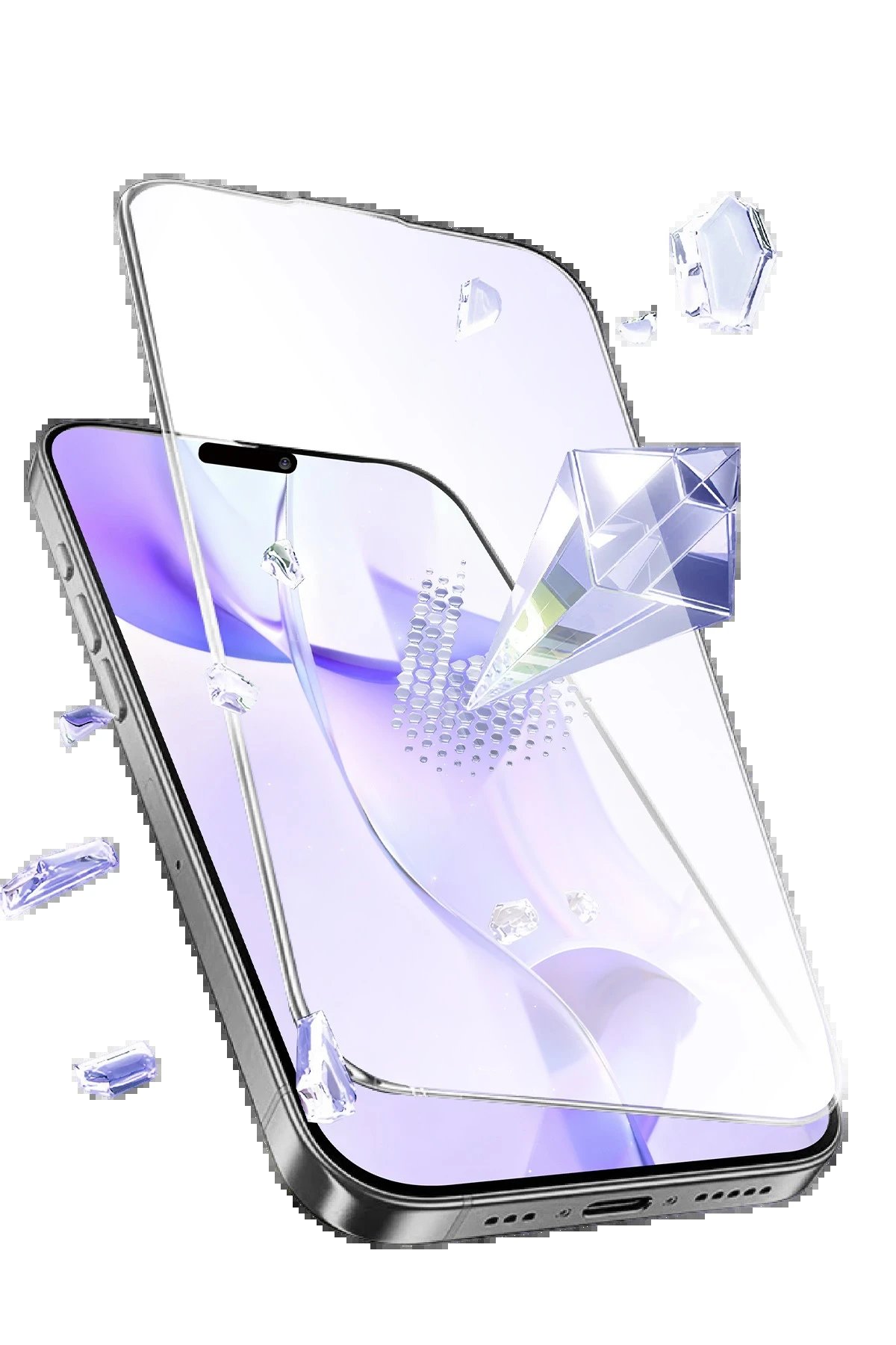 Apple iPhone 15 Pro Max Bilvis 5in1 3D Magic Cam Ekran Koruyucu - Siyah-(5796) - Görsel 5