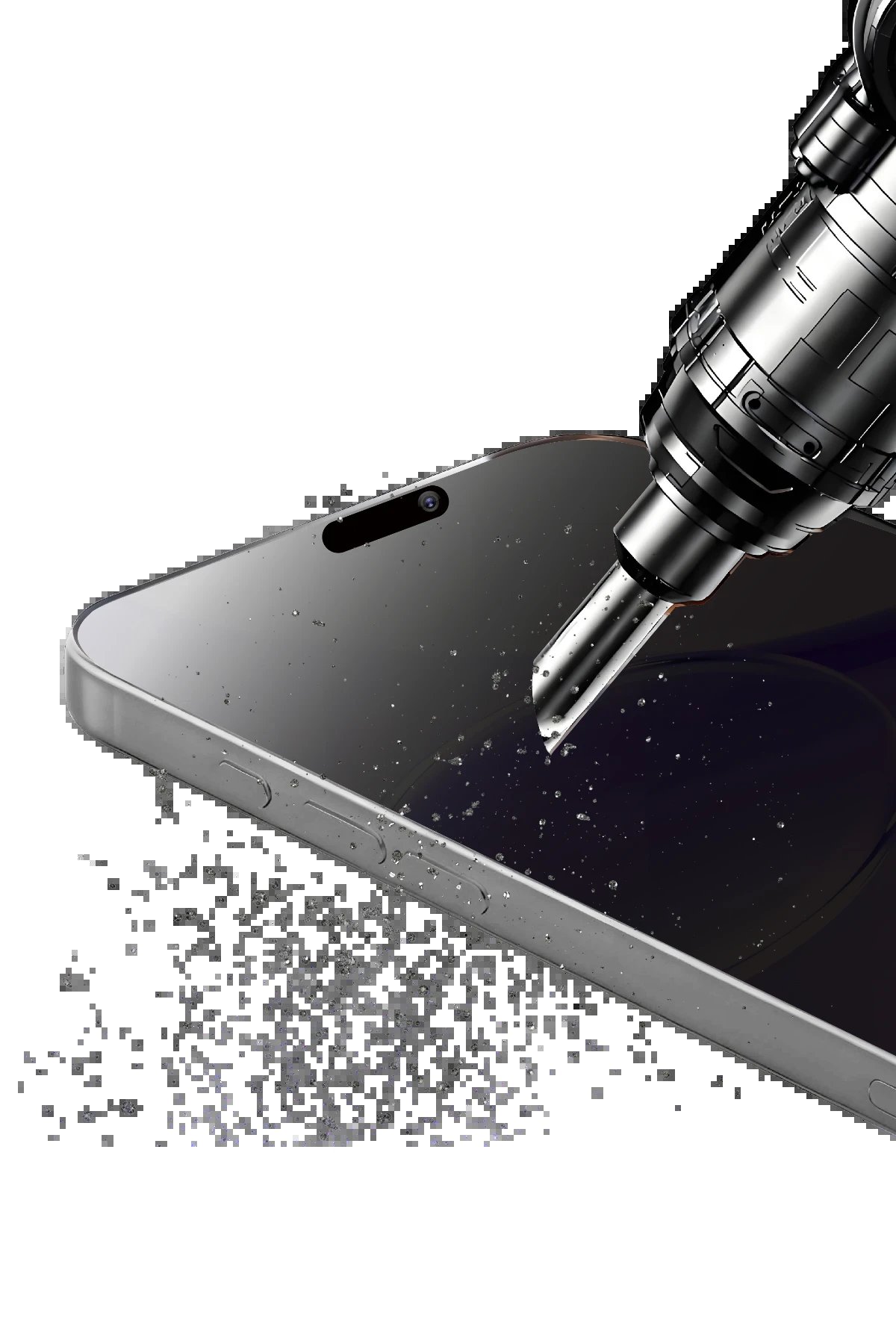 Apple iPhone 16 Bilvis 5in1 5D Magic Hayalet Cam Ekran Koruyucu - Siyah-(5796) - Görsel 5