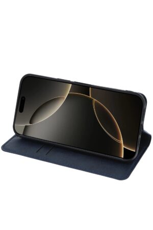 iPhone 15 Pro Max Kılıf Trend S Plus Kapaklı Kılıf - Koyu Yeşil-(5796)