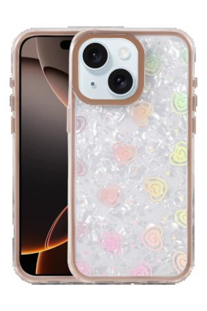 Apple iPhone 15 Lumi Desenli Kapak - Çöl Titanyum-(5796)