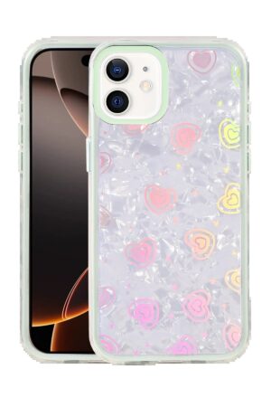 Apple iPhone 11 Lumi Desenli Kapak - Yeşil-(5796)