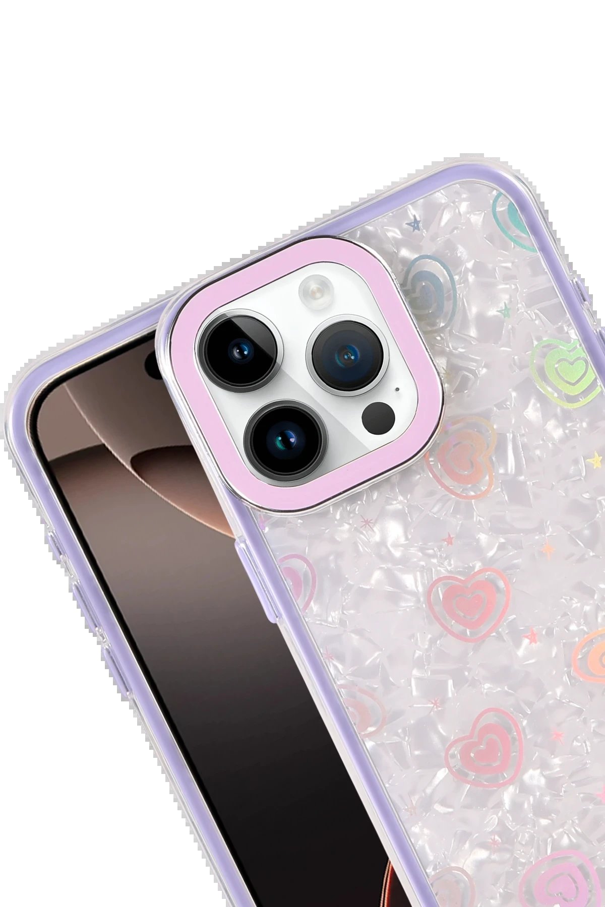 Apple iPhone 11 Lumi Desenli Kapak - Mor-(5796) - Görsel 2