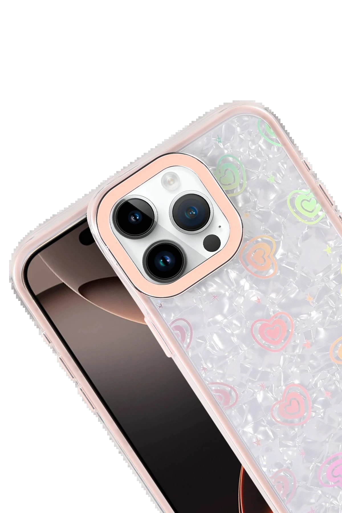 Apple iPhone 11 Lumi Desenli Kapak - Pembe-(5796) - Görsel 3
